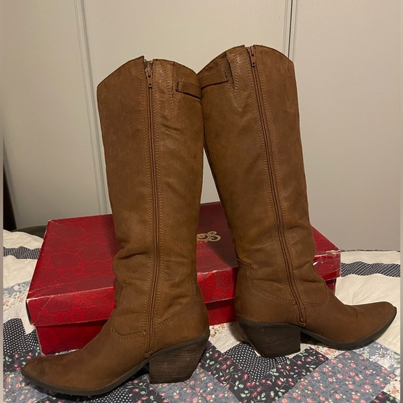 Carlos by Carlos Santana Lever fringe boots sz 10🤎 - Picture 9 of 17